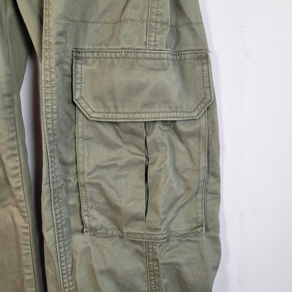 Abercrombie & Fitch Pants Women Fit 28x30 (Tag 26) Cargo Military Paratrooper Y2 - Picture 4 of 12
